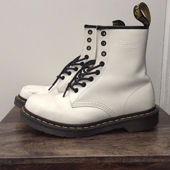white dr martens size 8
